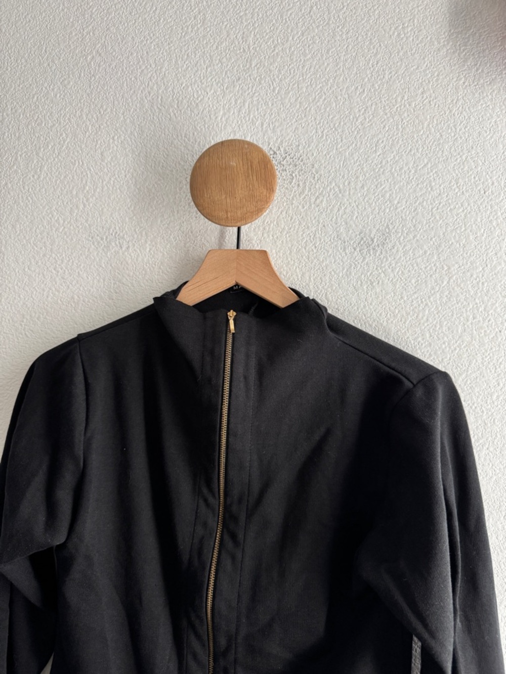 Matthildur Art to Wear Lagenlook Black Zip Up Jacket - Picture 2 of 9